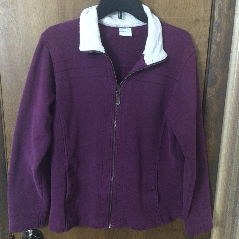 Columbia Purple Women’s Large Jacket- Sherpa Collar